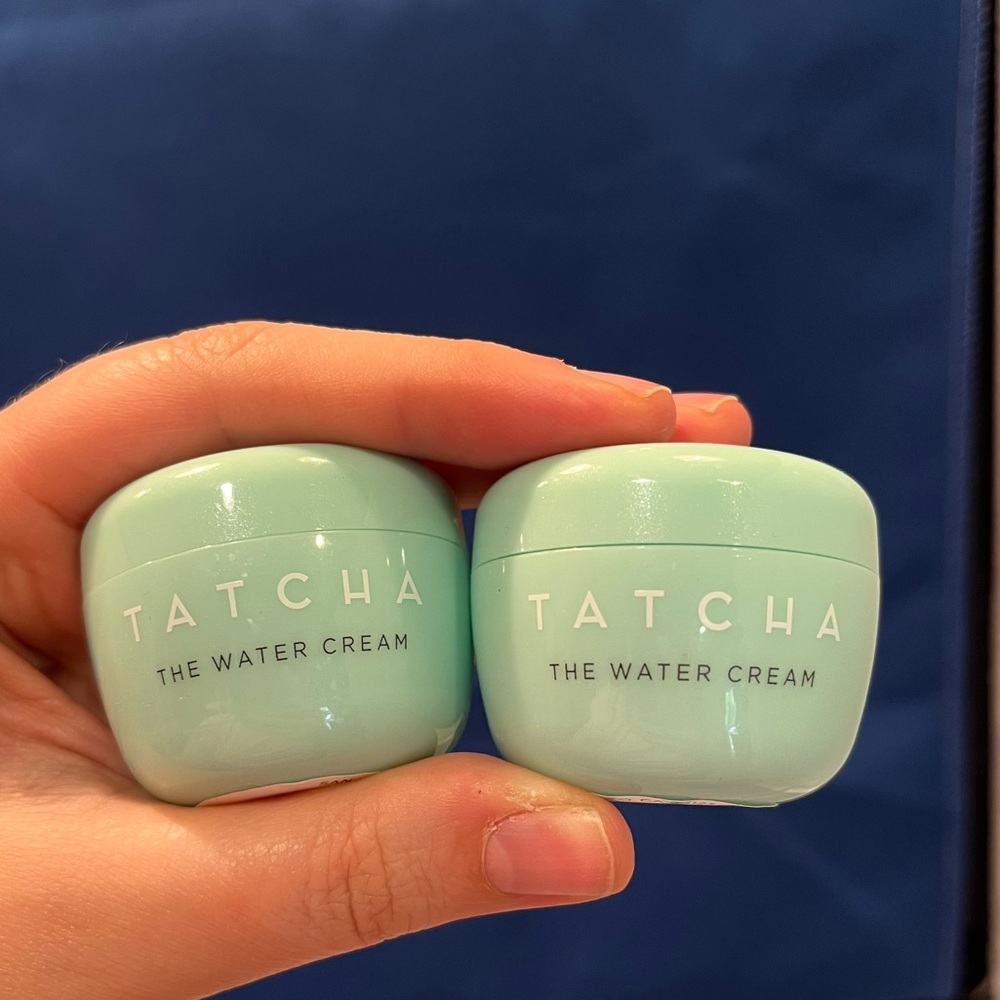 New Auth Tatcha Set of .34 oz Water Hydrating Face Cream Deluxe Samples Ret $50!